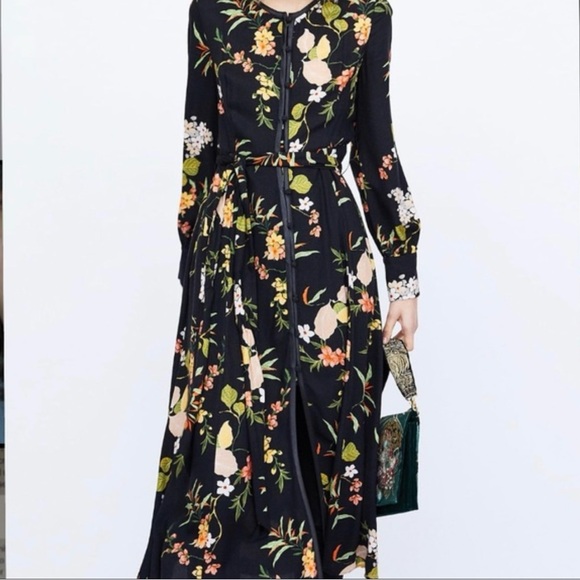 Japanese style print Floral Dress - Picture 3 of 16
